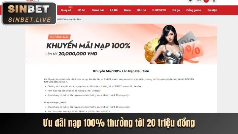 Ưu đãi chào mừng rk68 win